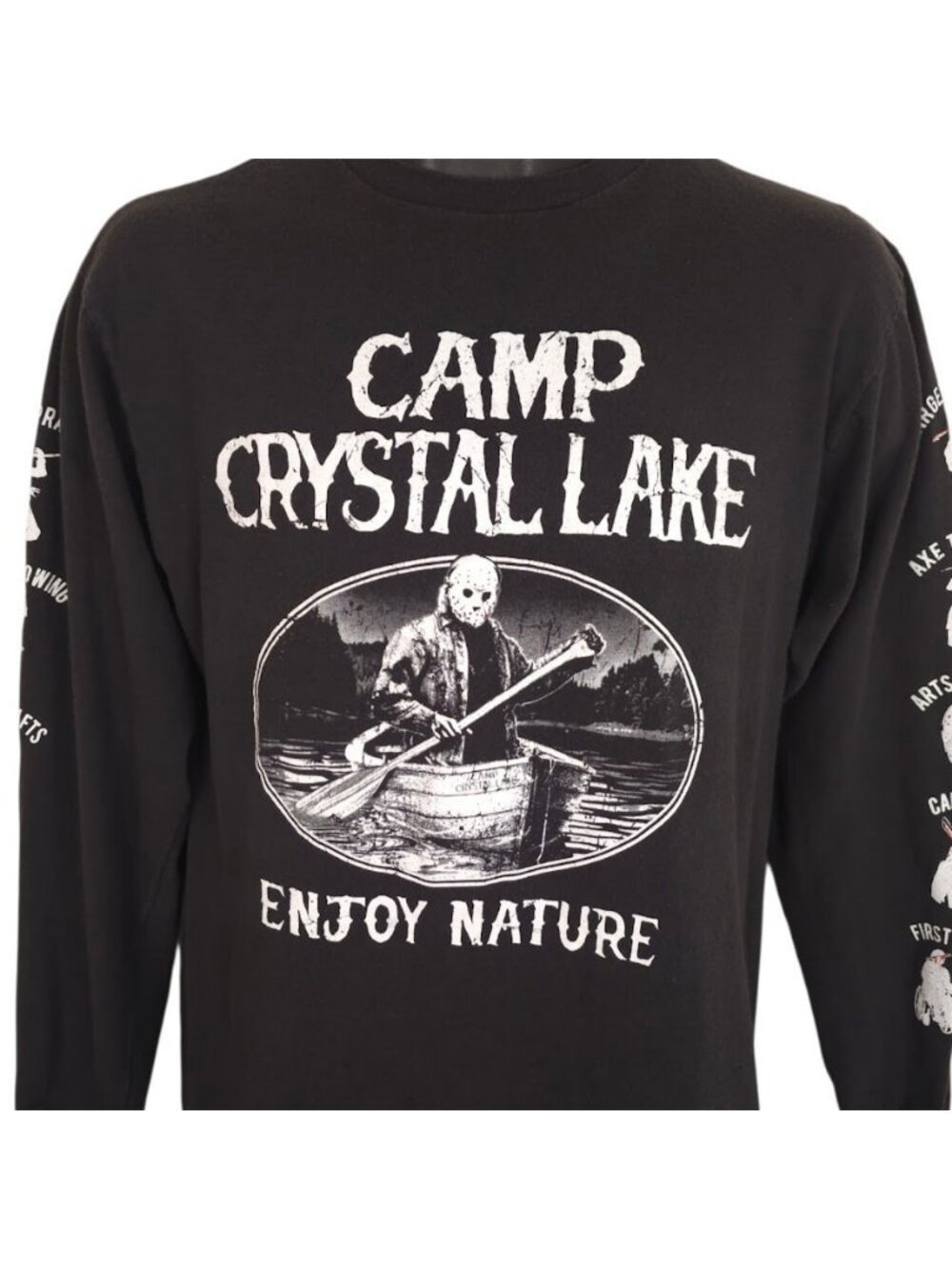 Friday The 13th T Shirt Mens Size Medium Black Camp Crystal Lake Jason Voorhees